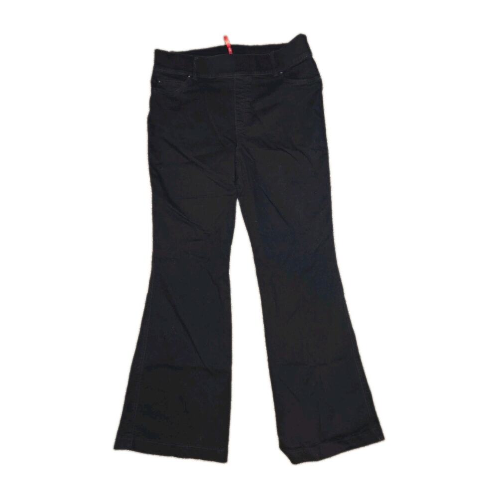 Spanx Pull On Black Flare Plus Size Womens 2X Jeans Shapewear Casual Bootcut